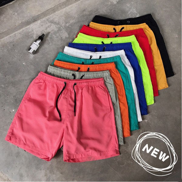 Factory summer men's casual shorts candy color shorts men ten color beach dshorts wholesale