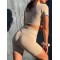 New flattering yoga shorts for women high waist scrunch butt biker shorts