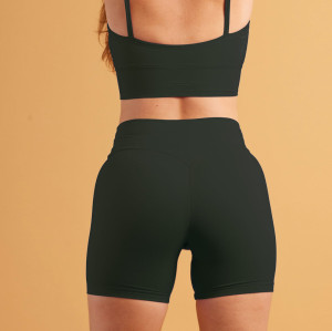 Cross over scrunch shorts for ladies v shape flattering butt lifting biker shorts