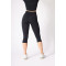 Tummy control solid color yoga capris for ladies with side pockets