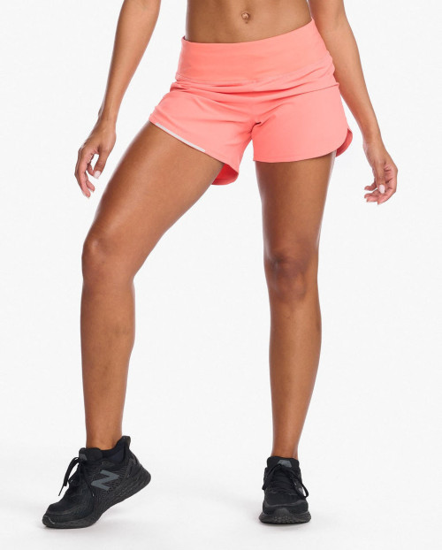 High waisted women's running shorts with pockets