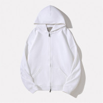 460g light pure cotton hoodie large size off shoulder round neck casual pullover hooded sweatshirt