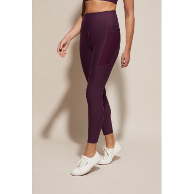 Custom high waist full length yoga leggings with side pockets women's compressive fitness tights