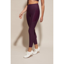 Custom high waist full length yoga leggings with side pockets women's compressive fitness tights