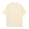 270gt T-shirt cotton off-shoulder round neck large size enterprise men's solid color short sleeves
