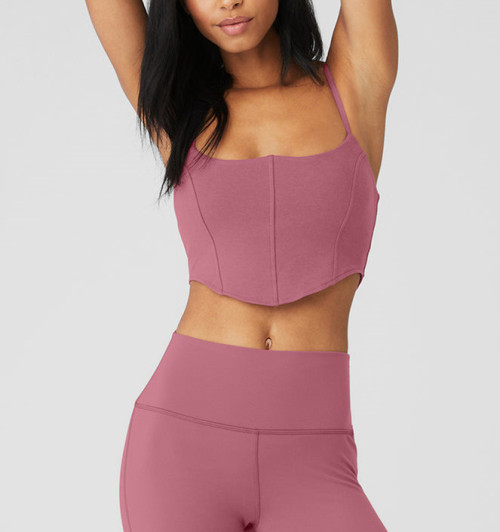 Women's yoga wear  Longline Yoga Crop Bras Top  women gym crop