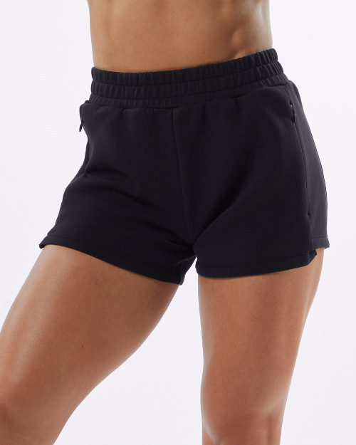 Custom 100% Cotton fleece cozy running shorts with invisible zipper