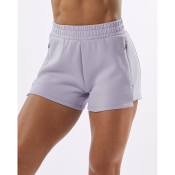 Custom 100% Cotton fleece cozy running shorts with invisible zipper