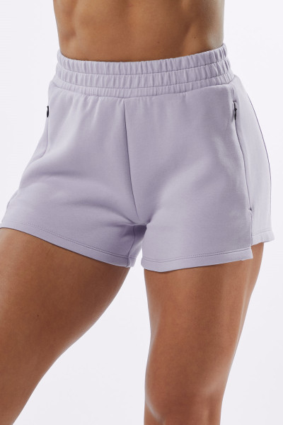 Custom 100% Cotton fleece cozy running shorts with invisible zipper