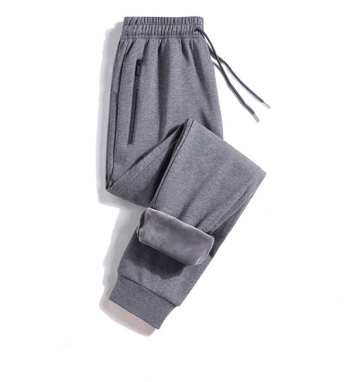 Spring drawstring bunched feet loose trend elastic leisure sports long joggers for men