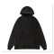 Tide brand old solid color hoodie loose high street retro long sleeve 380g wool circle hoodie men