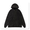 Tide brand old solid color hoodie loose high street retro long sleeve 380g wool circle hoodie men