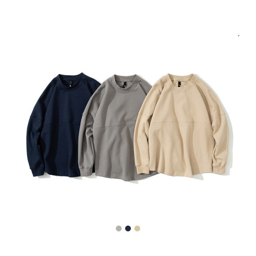 Loose long-sleeved hoodie casual crew neck men's tooling sweatshirt