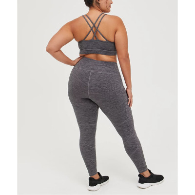 Size-inclusive active full tights for women nylon pocket yoga leggings