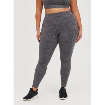 Size-inclusive active full tights for women nylon pocket yoga leggings