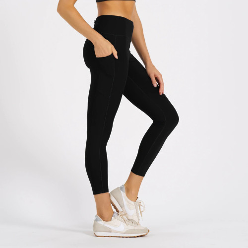 Studio pocket leggings flattering fitness tights high rise yoga leggings