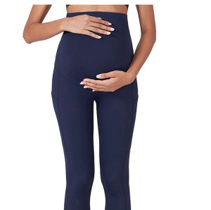 WMABC04 High waist phone pocket Cropped Maternity Active Legging