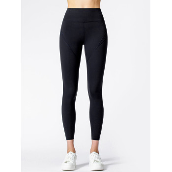 High waisted compressive training tights tummy control 7/8 length yoga leggings