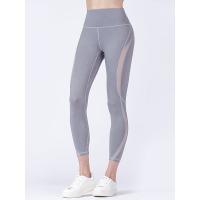 New wave yoga pants side mesh 7/8 length yoga leggings