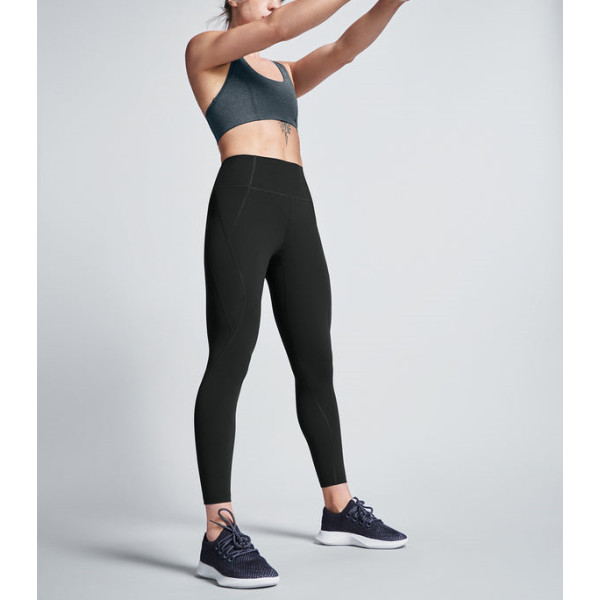 Tummy control compressive yoga leggings black training fitness tights