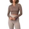 Women's Crop Tops ,Workout Long Sleeve Shirts, Yoga Sports wear,  Compression Tops