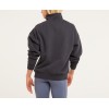 High neck 1/4 zipper sweatshirts for women cotton fleece hoodies