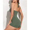WSWL04 custom fashion one piece swimsuit girl bathing suits halter one piece swimsuit beachwear swimwear