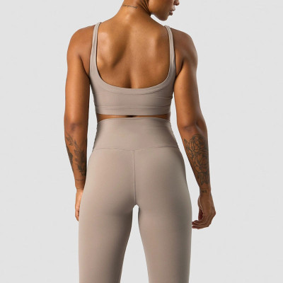 Women crew neck Sports Bra,  Yoga bra, high impact sports bra