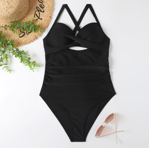 WSWL05 custom solid colors one-piece swimsuit women bathing suits