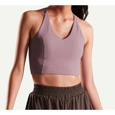 Womens V Neck Crop Tops Summer Work Out Crop Tank Tops, criss cross yoga top