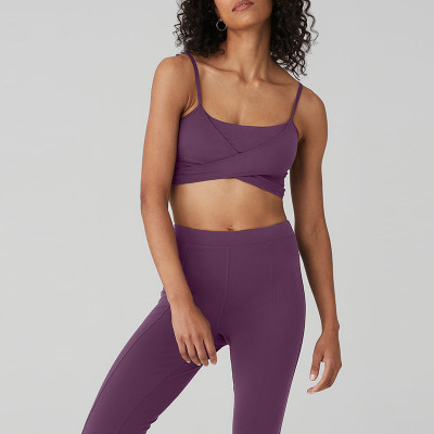 Women  Criss Cross Sports Bra Padded Workout Bra, Custom Yoga Bra