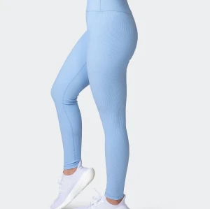 Ribbed ankle length yoga leggings for women no front seam fitness tights