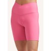 Criss cross 7" inseam biker shorts for women High waisted solid color yoga shorts