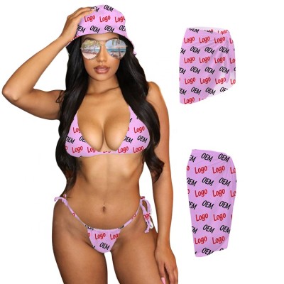 WSWT04 sexy bikini custom logo plus size sexy swimwear luxury swimwear 2 piece bikini  custom bathing suit women
