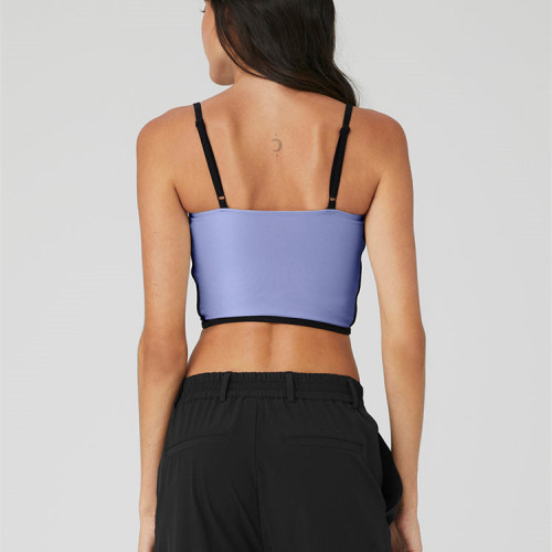 Womens  Basic Tank Crop Top, yoga crop top. longline yoga bra