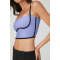 Womens  Basic Tank Crop Top, yoga crop top. longline yoga bra