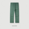 Autumn and winter new style worn-out brushed plush multi-pocket overalls loose fashion heavy weight guard pants for men