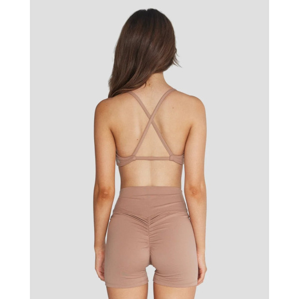 Women's scrunch gym shorts no front seam butt lifting biker shorts