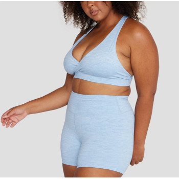 Custom active yoga shorts for women plus size scrunch butt biker shorts