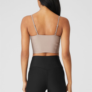 Fitted Workout Crop Tops,  Yoga Tank Tops, Yoga Wrap Top