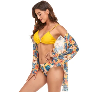 WSWT05 Private Label Custom Swimwear Woman Bikini Manufacturer two Piece Swimsuits Satin Bikini Set
