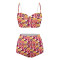 WSWT08 Colorful Print Girl Swimwear Summer Beach Women Bikinis Beachwear custom Design Swimwear Set
