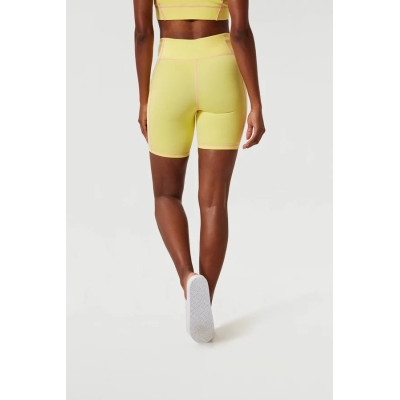 High waisted compressive yoga shorts with side pockets supportive biker shorts