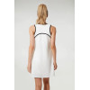 Custom black-and-white tennis dress for ladies 1/4 zipper tennis sportswear