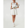 Custom black-and-white tennis dress for ladies 1/4 zipper tennis sportswear