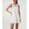 Custom black-and-white tennis dress for ladies 1/4 zipper tennis sportswear
