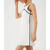 Custom black-and-white tennis dress for ladies 1/4 zipper tennis sportswear