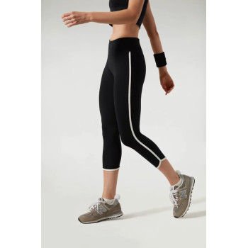 Custom high rise compressive fitness capris high quality gym yoga leggings