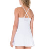 Custom mesh tennis dress for ladies with shorts basic back cross tennis clothing