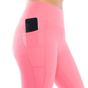 Custom high waisted compressive yoga leggings with side pockets